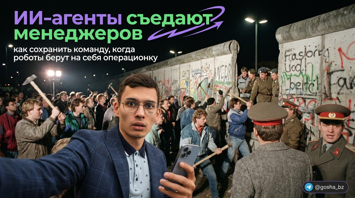 ИИ-агенты съедают менеджеров: как сохранить команду, когда роботы берут на себя операционку