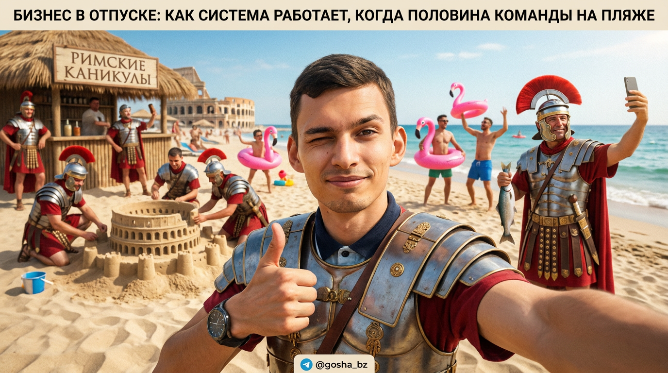 Бизнес в отпуске: как система работает, когда половина команды на пляже